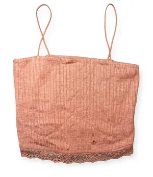 NWT Aeropostale Pink Seriously Soft Cropped Bungee Cami‎ Tank Top Size Medium thumbnail 1
