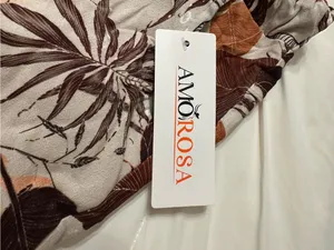 Amorosa Leaf Fauna Faux Suede Pants - Brown Tones - NWT - Size S-L (estimated) thumbnail 8