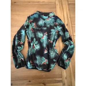 Hawaiian Kavu Pullover Fleece Women's XS Blue Green thumbnail 4