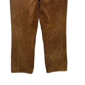 Teddy Fresh‎ Brown Pleated Corduroy Pants Straight Leg 100% Cotton 31 thumbnail 11