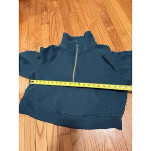 Lululemon Scuba Oversized Funnel Neck Half Zip Storm Teal Size Medium/Large thumbnail 5