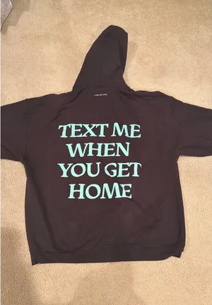 Lonely Ghost Hoodie Text Me When You Get Home thumbnail 1