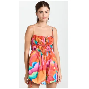FARM Rio Ombre Chita Red Romper Size XS thumbnail 15
