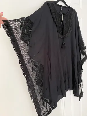 Embroidered Kimono Style Dress/ Cover-Up, Size XS/S thumbnail 7