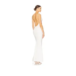Katie May Bambina Gown Ivory Open Back Maxi Dress Small thumbnail 3