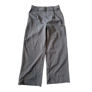 Halara High Waist Straight Leg Work Pants Stretch Comfort Deep Red Grey S Reg thumbnail 4