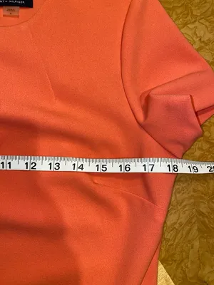 Tommy Hilfiger Coral Short Sleeve Shift Dress Black Pocket Trim Size 8 thumbnail 11
