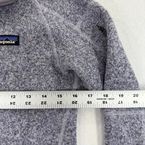 Patagonia Womens XS Better Sweater 1/4 Zip Pullover Vail‎ Logo Lavender thumbnail 8