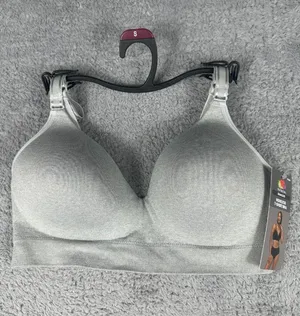 Fruit of the Loom Womens Seamless Wireless T-Shirt Bra Gray Size Small thumbnail 1