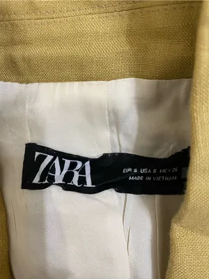 Zara Light tan Double-Breasted Blend Blazer thumbnail 3