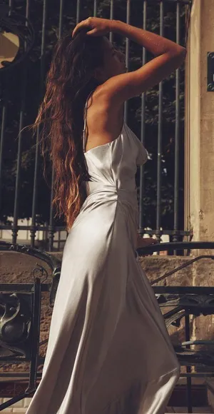 dress silver midi shower wedding party coctail thumbnail 5