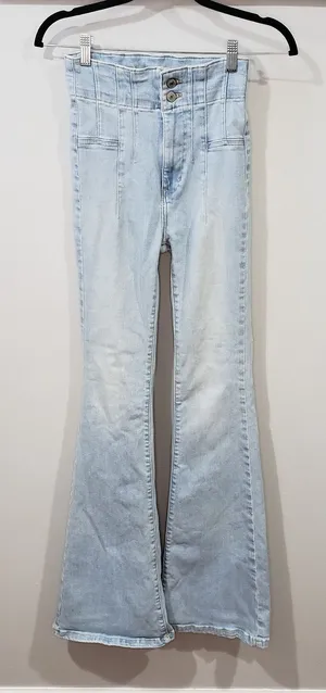 Free People Jayde Flare Jeans Size 25 thumbnail 1