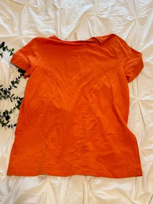 Orange Halloween "BOO" Graphic T-Shirt | Adult Size Large thumbnail 6