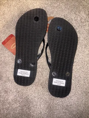 Havaianas Black Women's Flip Flop Sandals size 9/10 new thumbnail 6