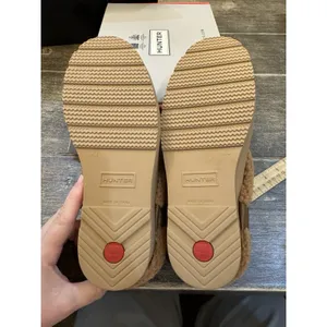 Hunter Women's W Play Sherpa Insulated Clog Tawny Tan‎ Size 6!! thumbnail 7