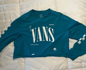 Vans Women’s cropped Long Sleeve Shirt thumbnail 1
