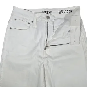 J. Crew Curvy Vintage Slim Straight Jeans White Size 27‎ Style BP494 thumbnail 6