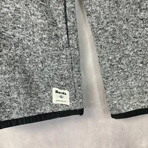 Roots Womens‎ Quarter Zip Fleece Pullover Size XS Heathered Gorp Outdoor Hiking thumbnail 4