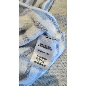 altar'd state Sylvie V Neck Crop Striped Blue& White Women’s Xxs Relaxed Xxs thumbnail 7