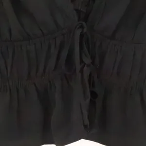 WAYF Babydoll Tie Front Top Womens Size XS Black‎ Dark Fairy Coquette Flirty thumbnail 3