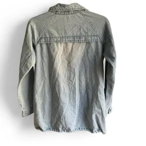 Zaful Jean Parka Gooby K-S Patrol Commanding Officer‎ Patch- Light Denim- Collared thumbnail 2