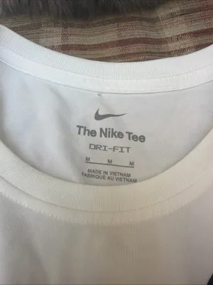 Nike White Tank Top with Black Swoosh thumbnail 2