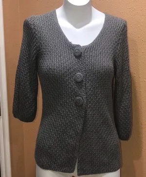 Sweater works cardigan Gray thumbnail 1