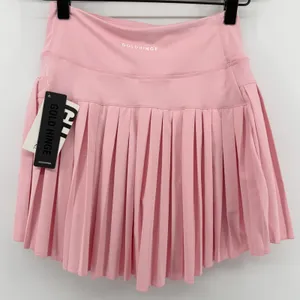 Gold Hinge Pleated Tennis 15" Skirt Skort Almond Blossom Light Pink Women XS New thumbnail 5