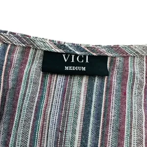 COPY - Vici Striped Twist Front Midi Dress Size Medium thumbnail 10