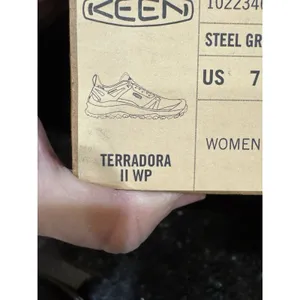 Keen Women's Terradora II Waterproof Hiking Shoes, Steel Gray/Ocean Wave Size 7 thumbnail 7