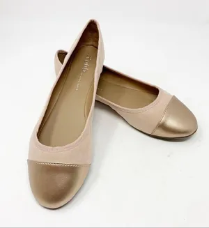 ROHB Corsica II Rose Suede Rose Gold Cap Toe Flats Size 6.5 NWT thumbnail 2