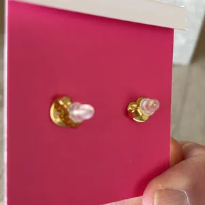 Kate Spade Heart Mother of Pearl Earrings. New! thumbnail 3