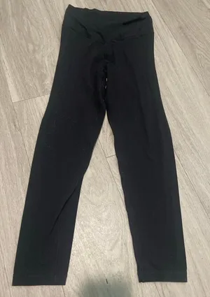 Black Women's High-Waist Stretch Leggings thumbnail 1
