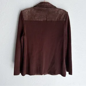 Vintage Suede & Knit Jacket Chocolate Brown Jacket toggle western heritage thumbnail 3