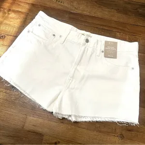 NWT Madewell Relaxed Denim Shorts in Tile White ND717 31 thumbnail 4