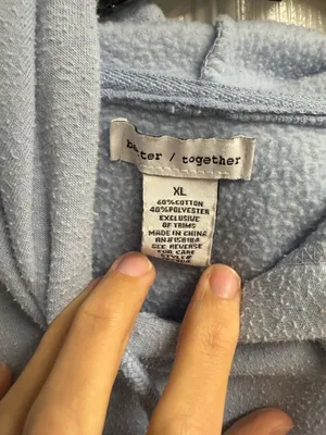 Better Together “Weekend” Coquette Shabby Choc Patchwork Hoodie Size Large thumbnail 4