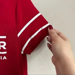 Hollister Easy T Red Spell-out‎ Hi Low T-Shirt thumbnail 4