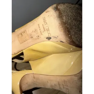 Jimmy Choo Peeptoe Slingback Nude Heels Size 40‎ SEE PHOTOS J thumbnail 10