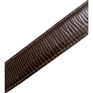 Brighton Brown Texture Leather Silver Tone Basket Weave Buckle Women's Belt Sz M thumbnail 9