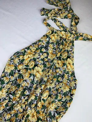Long summer dress Yellow Size M thumbnail 2