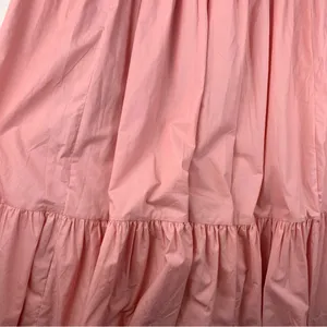 Abercrombie & Fitch women's XXL Pink tiered maxi Smocked Dress preppy guest 2x thumbnail 8