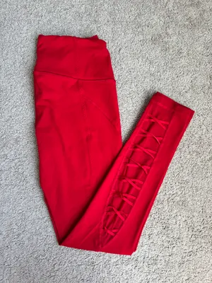 Victoria's Secret Victoria Sport Red Leggings thumbnail 1