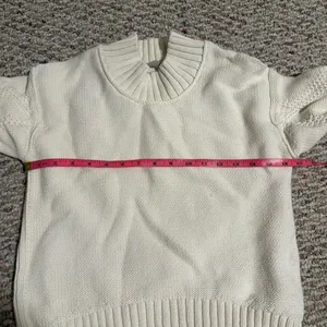 Everlane The Texture Cotton Cable Sweater in Bone - Size XS thumbnail 10