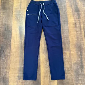 FIGS Yola Straight Leg Scrub Pants Navy Blue Drawstring Size XS thumbnail 8