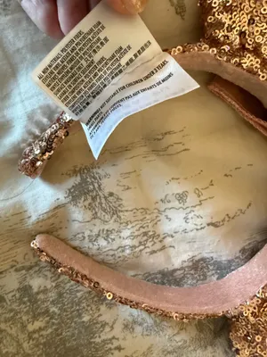 Disney Parks Rose Gold Sparkle Minnie Mouse Ears thumbnail 7