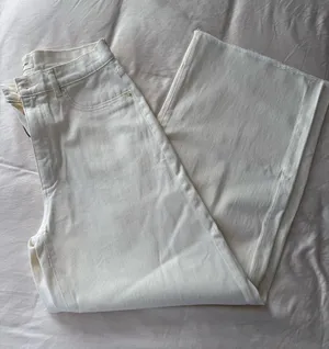 NWOT!! DL1961 Women's White Wide-Leg High-Rise Jeans thumbnail 1