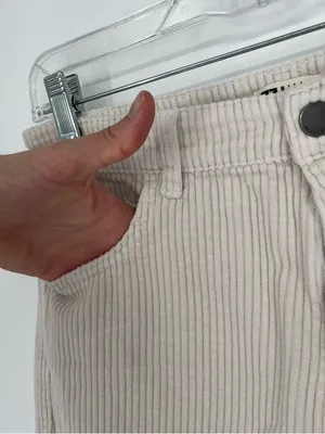 BILLABONG Free Fall Corduroy Pants in Antique White Women’s Size 26 thumbnail 4