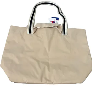 NWT Champion Large Weekend Tote Bag Beige Casual thumbnail 4