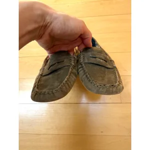 VTG Anne Klein iFlex Olive Suede Grefty Penny Loafer Flats Women 7M thumbnail 6