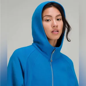 Women’s Lululemon Scuba Oversized Half Zip Hoodie Poolside Blue thumbnail 3